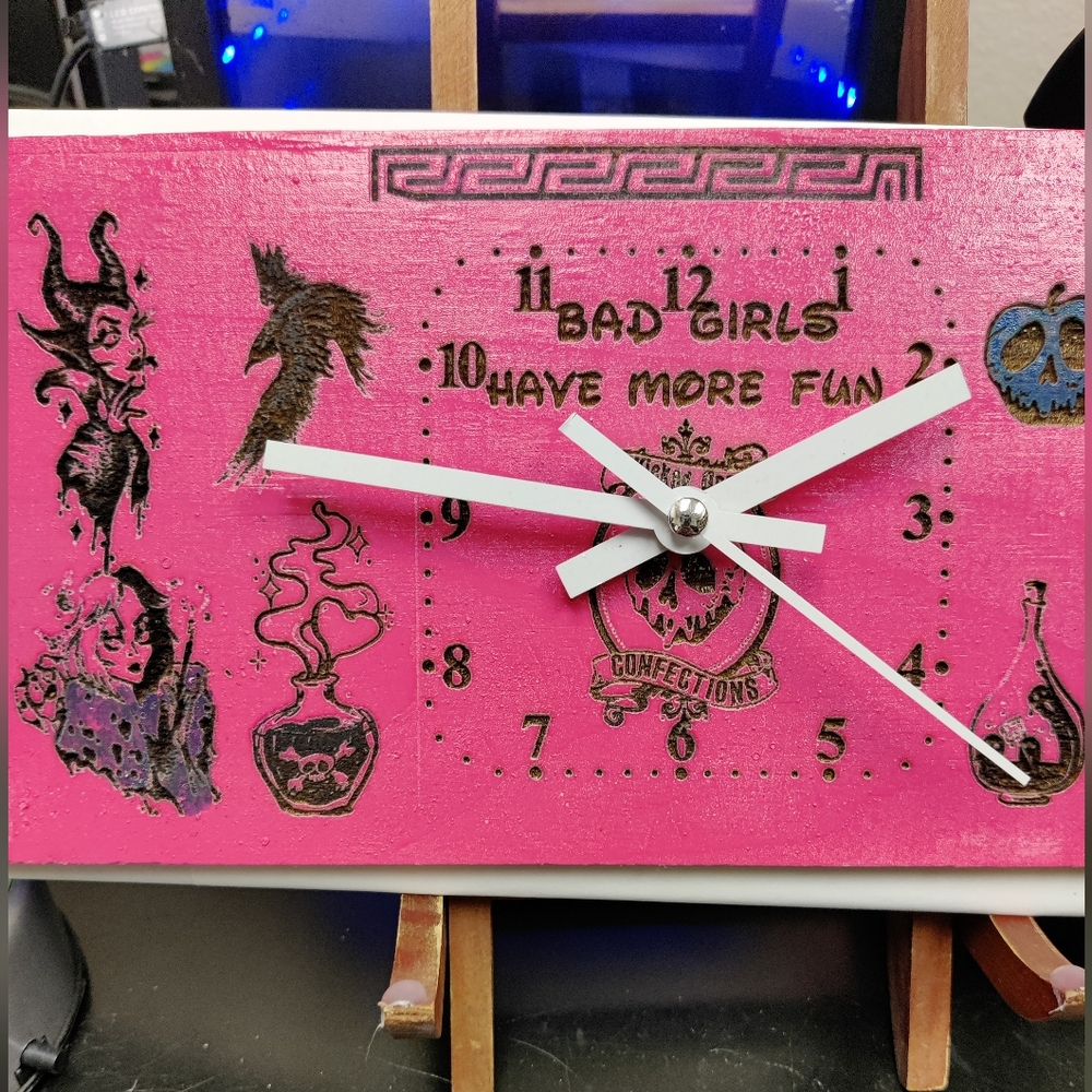 Bad girls have more fun clock